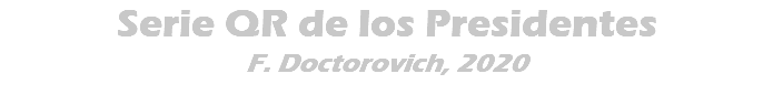 Serie QR de los Presidentes F. Doctorovich, 2020