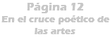 Página 12 En el cruce poético de las artes